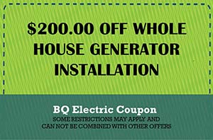 BQ Coupon Home Generator Installation Coupon